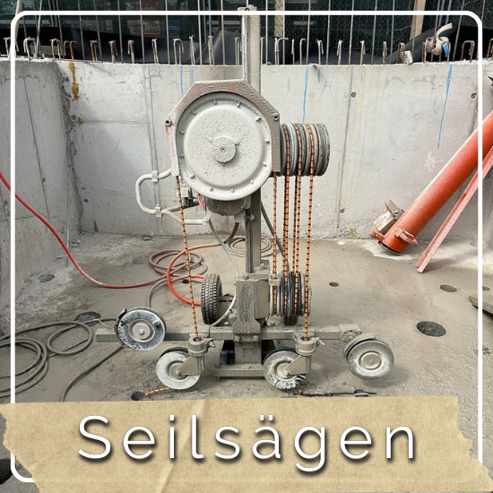 Seilsägen in Beton oder Mauerwerk